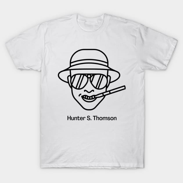 Hunther S. Thompson Design T-Shirt by WrittersQuotes